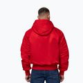 Men's jacket Pitbull Aero Flight Hooded fluo/red 3