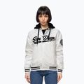Women's jacket Pitbull Angela San Diego Hooded Varsity off white