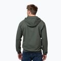 Men's sweatshirt Pitbull Nugget Small Logo Hooded Zip sage green 3