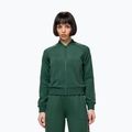 Women's sweatshirt Pitbull Verona Collar Zip bottle green