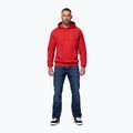 Men's sweatshirt Pitbull Strenght & Respect Sweatshirt Hooded red 2