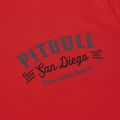 Men's sweatshirt Pitbull Strenght & Respect Sweatshirt Hooded red 8