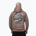 Men's sweatshirt Pitbull Midnight Sweatshirt Hooded brown savana 3