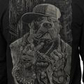 Men's sweatshirt Pitbull USA Hooded Zip black 5