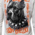 Men's sweatshirt Pitbull Blacky Sweatshirt Zip Hooded off white 4