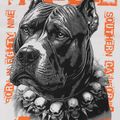 Men's sweatshirt Pitbull Blacky Sweatshirt Zip Hooded off white 9