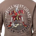 Men's sweatshirt Pitbull Bloodline 2 Sweatshirt Zip Hooded brown savana 4