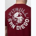 Men's T-shirt Pitbull Dog SD burgundy 3