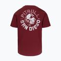 Men's T-shirt Pitbull Dog SD burgundy 5