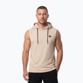 Men's training sweatshirt Pitbull Mercado Hilltop Sleeveless Hooded pale sand