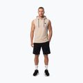 Men's training sweatshirt Pitbull Mercado Hilltop Sleeveless Hooded pale sand 2
