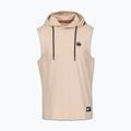 Men's training sweatshirt Pitbull Mercado Hilltop Sleeveless Hooded pale sand 3