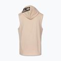 Men's training sweatshirt Pitbull Mercado Hilltop Sleeveless Hooded pale sand 4