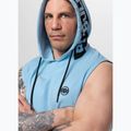 Men's training sweatshirt Pitbull Mercado Hilltop Sleeveless Hooded light blue 5