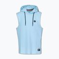 Men's training sweatshirt Pitbull Mercado Hilltop Sleeveless Hooded light blue 6
