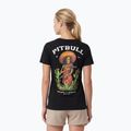 Women's T-shirt Pitbull Bullets & Blooms black 2