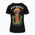 Women's T-shirt Pitbull Bullets & Blooms black 4