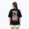 Women's T-shirt Pitbull Rest In Pink Oversize black 3