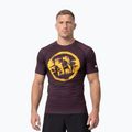 Men's T-shirt Pitbull Rashguard Logo Palms brown