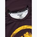 Men's long sleeve rashguard Pitbull Rashguard Logo Palms brown 5