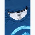Men's long sleeve rashguard Pitbull Rashguard Logo Palms blue 5