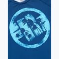 Men's long sleeve rashguard Pitbull Rashguard Logo Palms blue 6