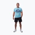 Men's T-shirt Pitbull Palms mesh light blue logo 2