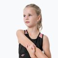 Children's training top 4F black HJZ22-JTOPD001