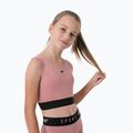 Children's training top 4F pink HJZ22-JTOPD002