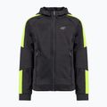 Children's training sweatshirt 4F black-green HJZ22-JBLMF001