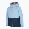 Children's ski jacket 4F blue HJZ22-JKUDN001 3