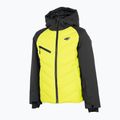Children's ski jacket 4F black-green HJZ22-JKUMN003 3
