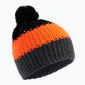 Children's winter beanie 4F black-orange HJZ22-JCAM006