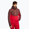 Men's 4F ski jacket red H4Z22-KUMN011