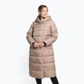 Women's down jacket 4F beige H4Z22-KUDP018