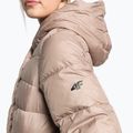 Women's down jacket 4F beige H4Z22-KUDP018 7