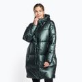 Women's down jacket 4F green H4Z22-KUDP011