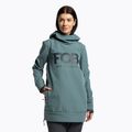 Women's snowboard jacket 4F blue H4Z22-SFD001F