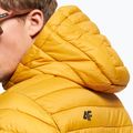 Men's 4F down jacket yellow H4Z22-KUMP004 7