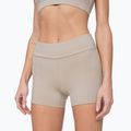 Women's yoga shorts 4F beige H4Z22-SKDF010