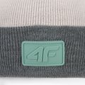 Children's winter beanie 4F green and white HJZ22-JCAD002 4