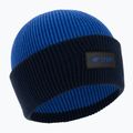 Children's winter beanie 4F navy blue and black HJZ22-JCAM004