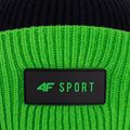 Children's winter beanie 4F green-black HJZ22-JCAM004 4