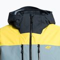 Men's ski jacket 4F yellow-grey H4Z22-KUMN012 13