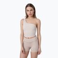 Women's yoga top 4F beige H4Z22-TSD033