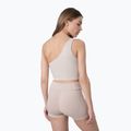 Women's yoga top 4F beige H4Z22-TSD033 2