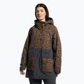 Women's snowboard jacket 4F brown H4Z22-KUDS002