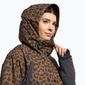 Women's snowboard jacket 4F brown H4Z22-KUDS002 4