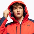 Men's 4F ski jacket red and navy blue H4Z22-KUMN007 5