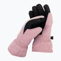 Children's ski gloves 4F pink 4FJAW22AFGLF039